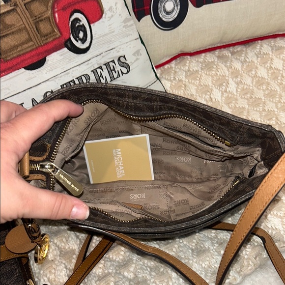 Michael Kors Brown Signature Crossbody Bag + Wallet - Picture 5 of 5